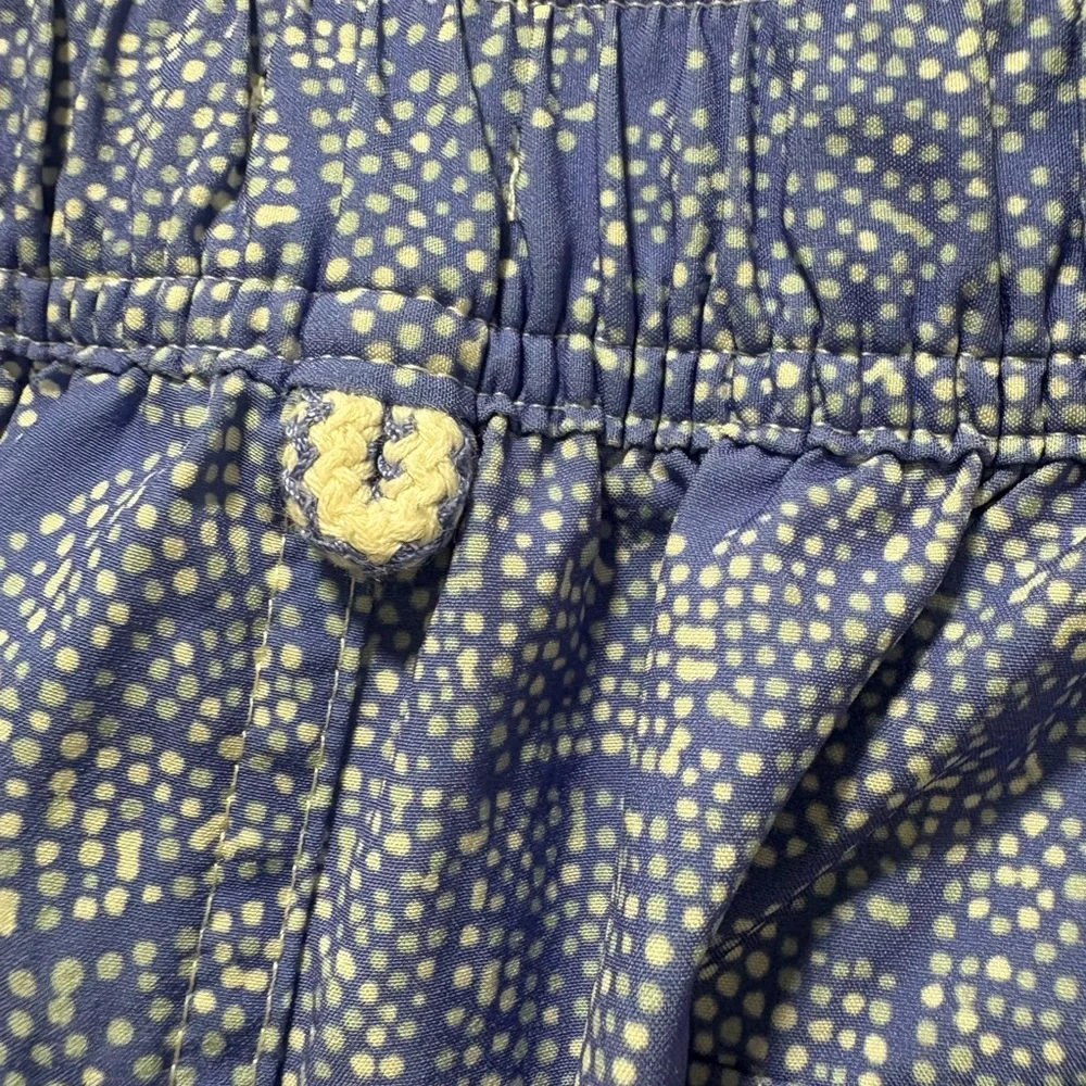 johnnie-O Blue and White Paisley Swim Trunks